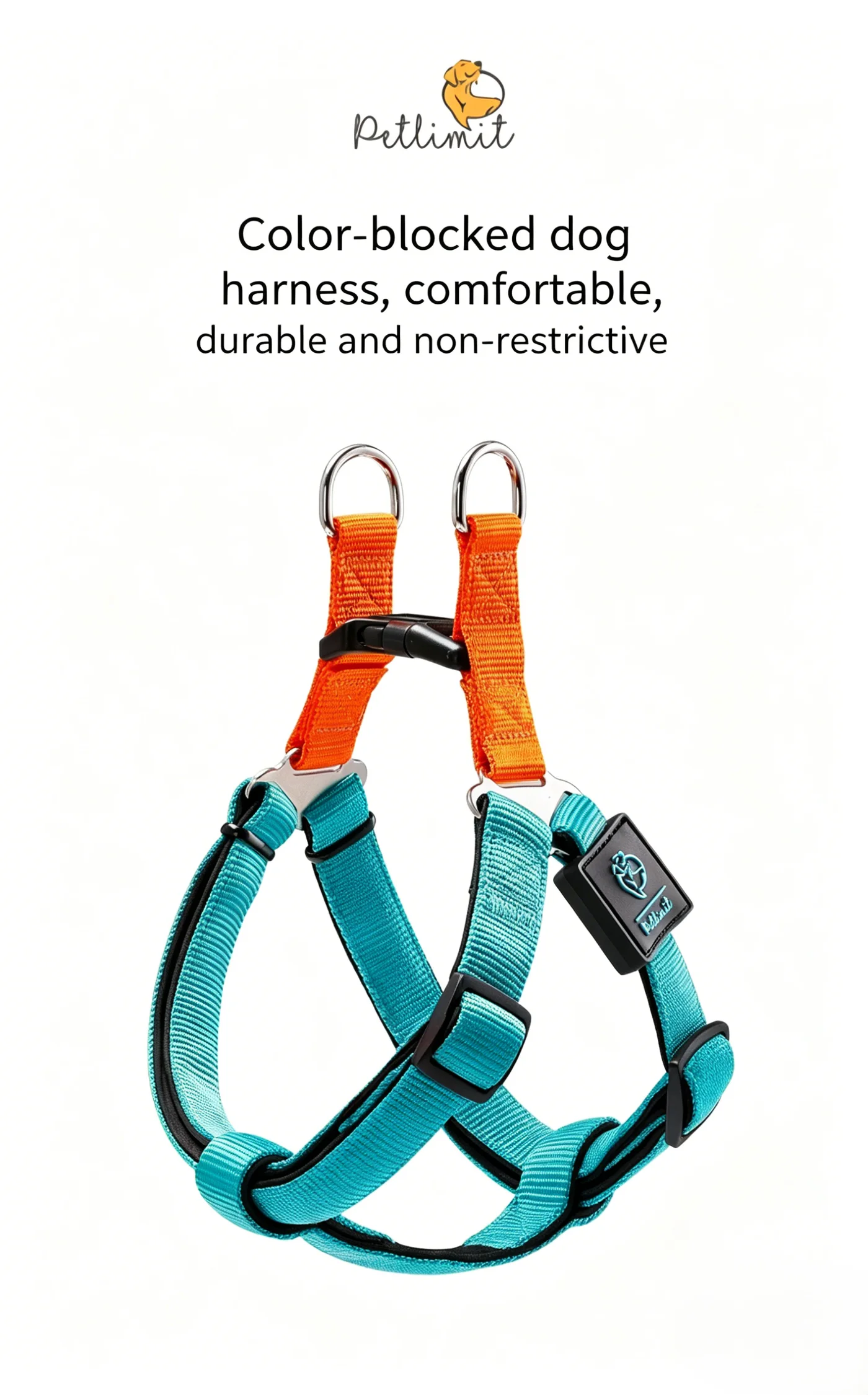 Color-Block Dog Harness