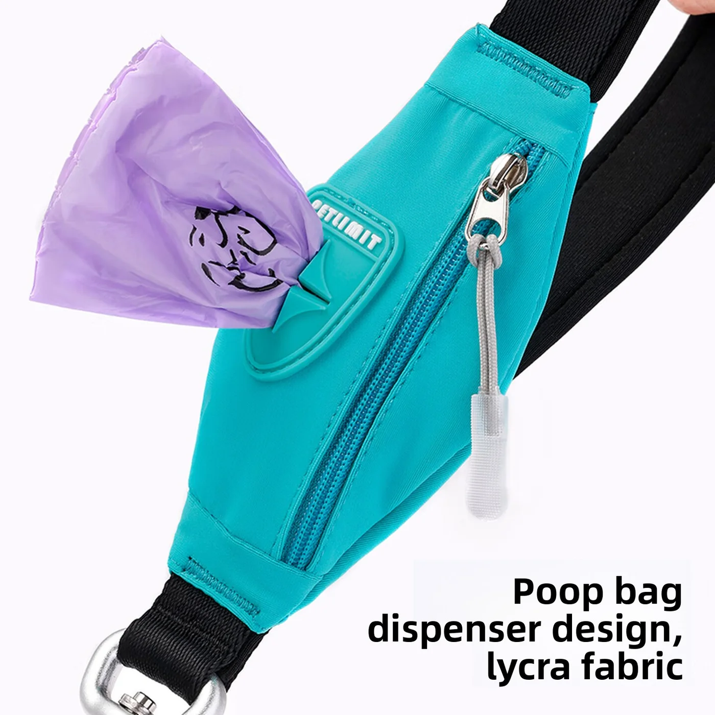 P-Leash with Poop Bag Holder-3
