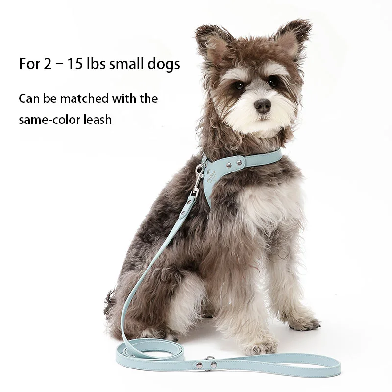 PU Leather Small-Dog Harness-0